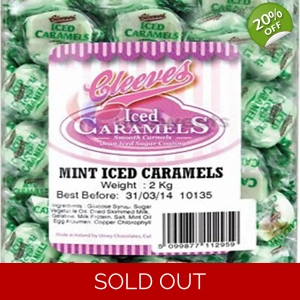 Cleeves Mint Iced Caramels